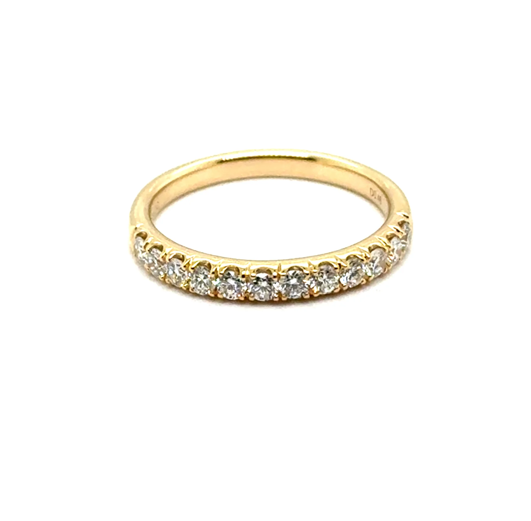 0.46 Ctw 14kt Yellow Gold Diamond Stackable Wedding Band