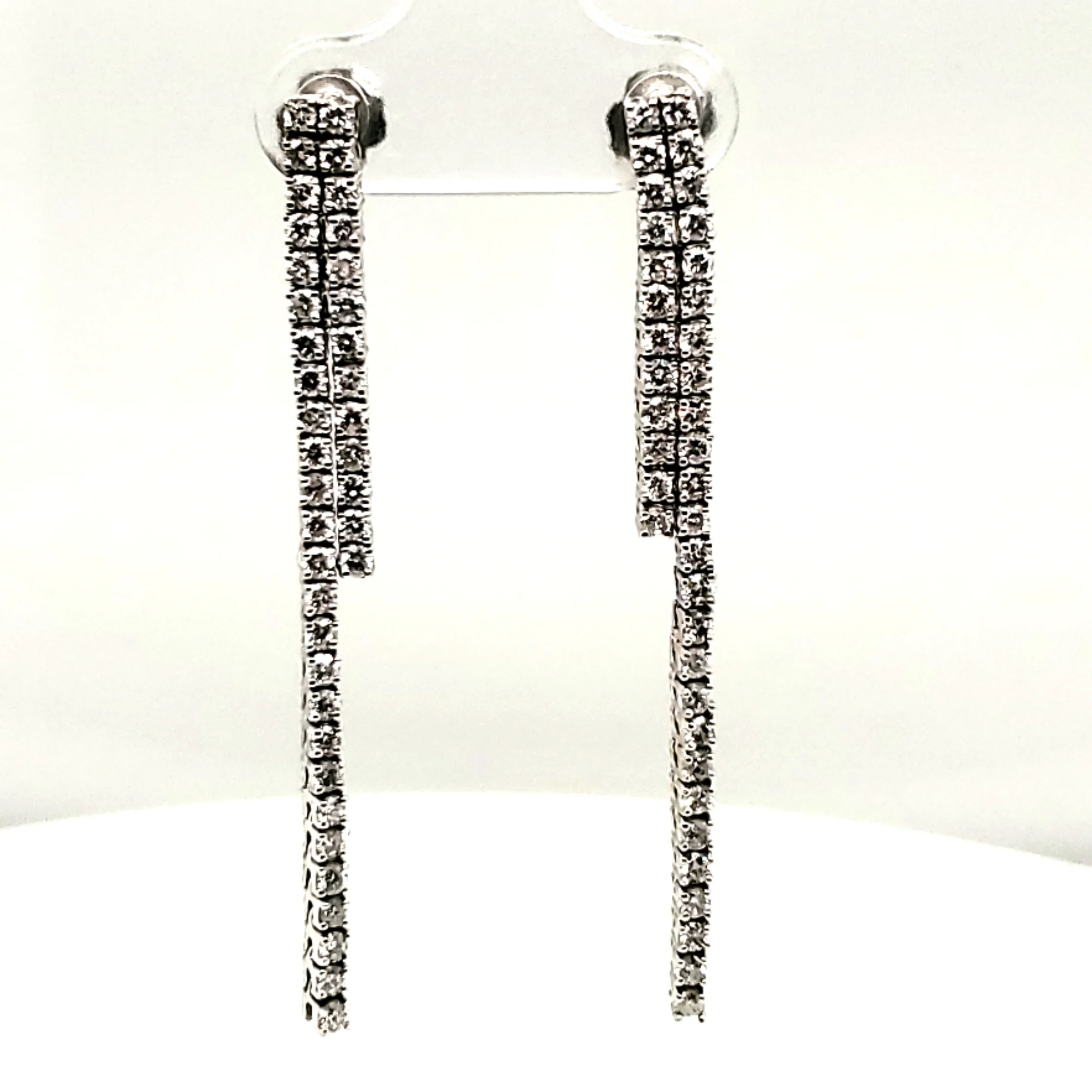 14kt White Gold Dangle Earrings