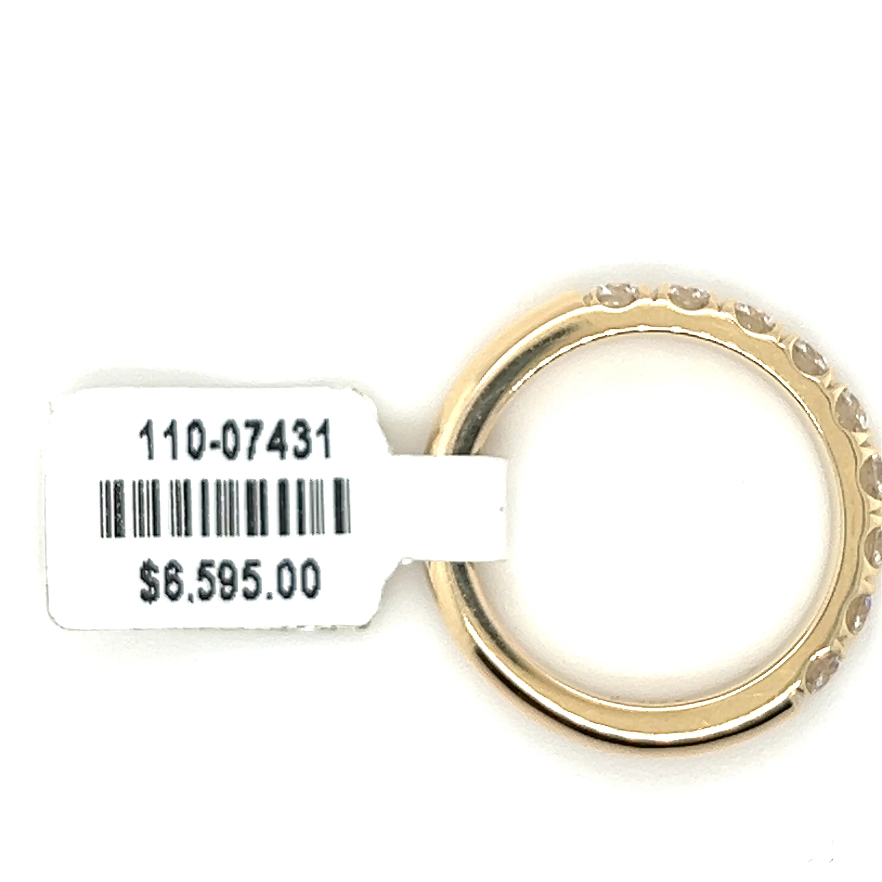 14Kt Yellow Gold 1Ctw Diamond Stackable Wedding Band - Image 2