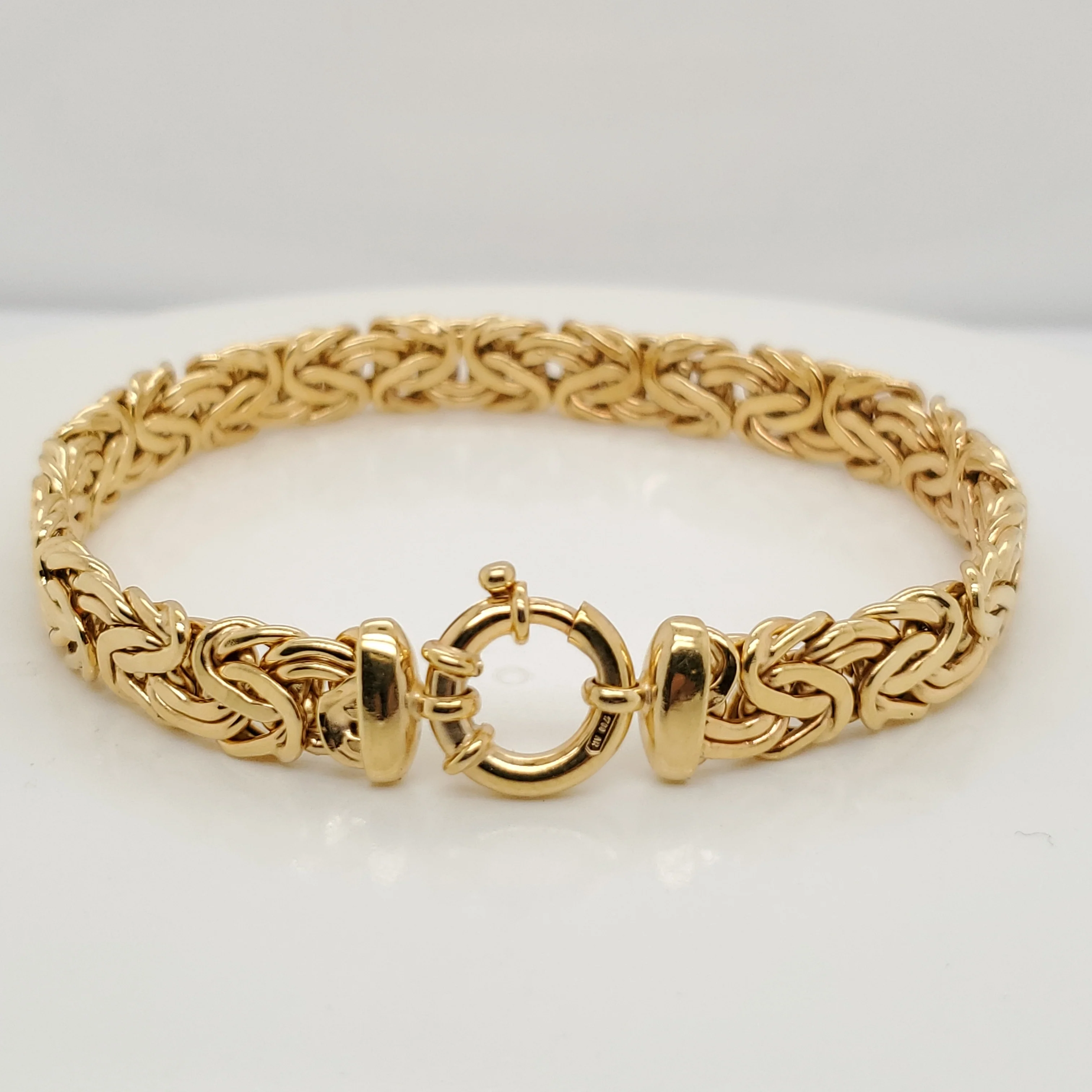 14kt Yellow Gold Byzantine Link Bracelet