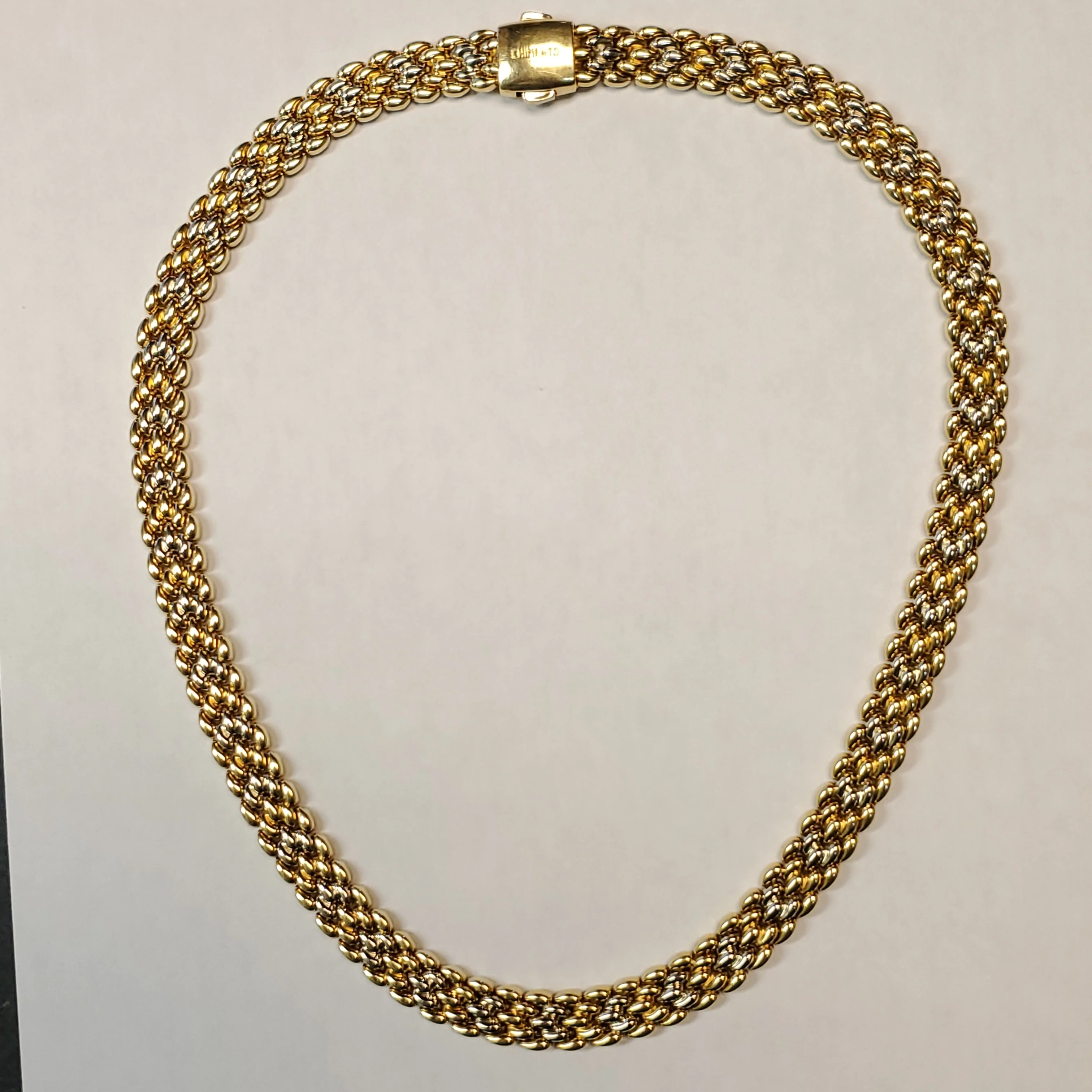 18kt Gold Chimento Mesh Necklace