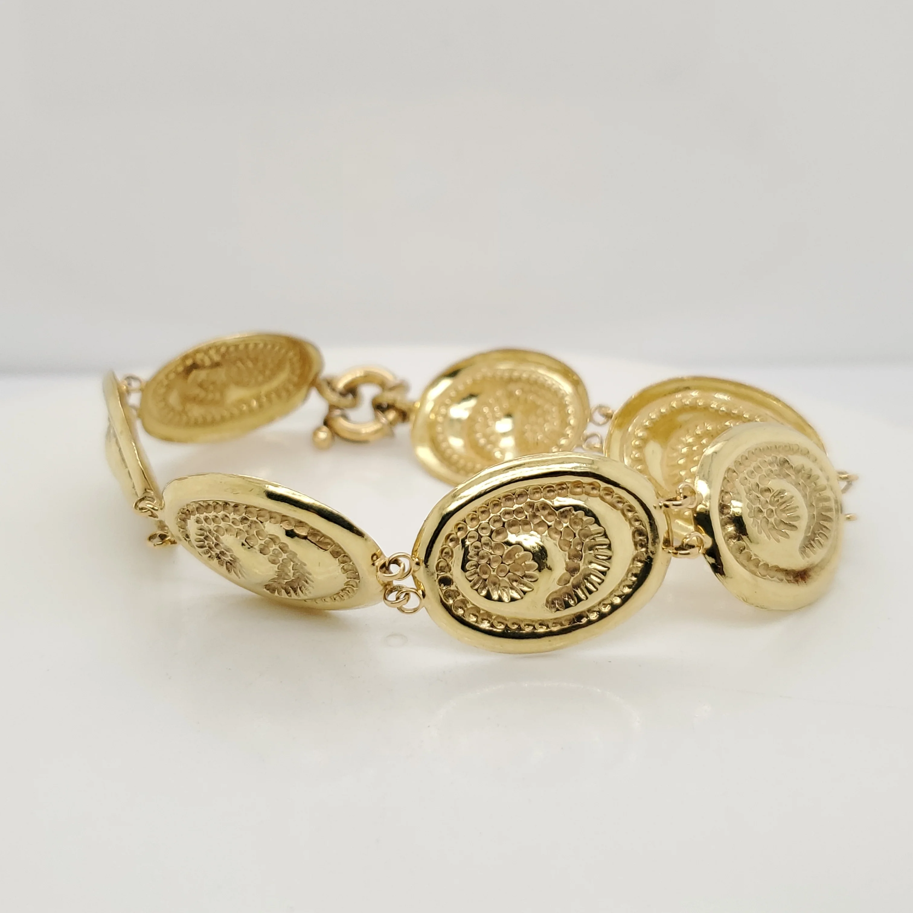 18kt Yellow Gold Plaque Bracelet