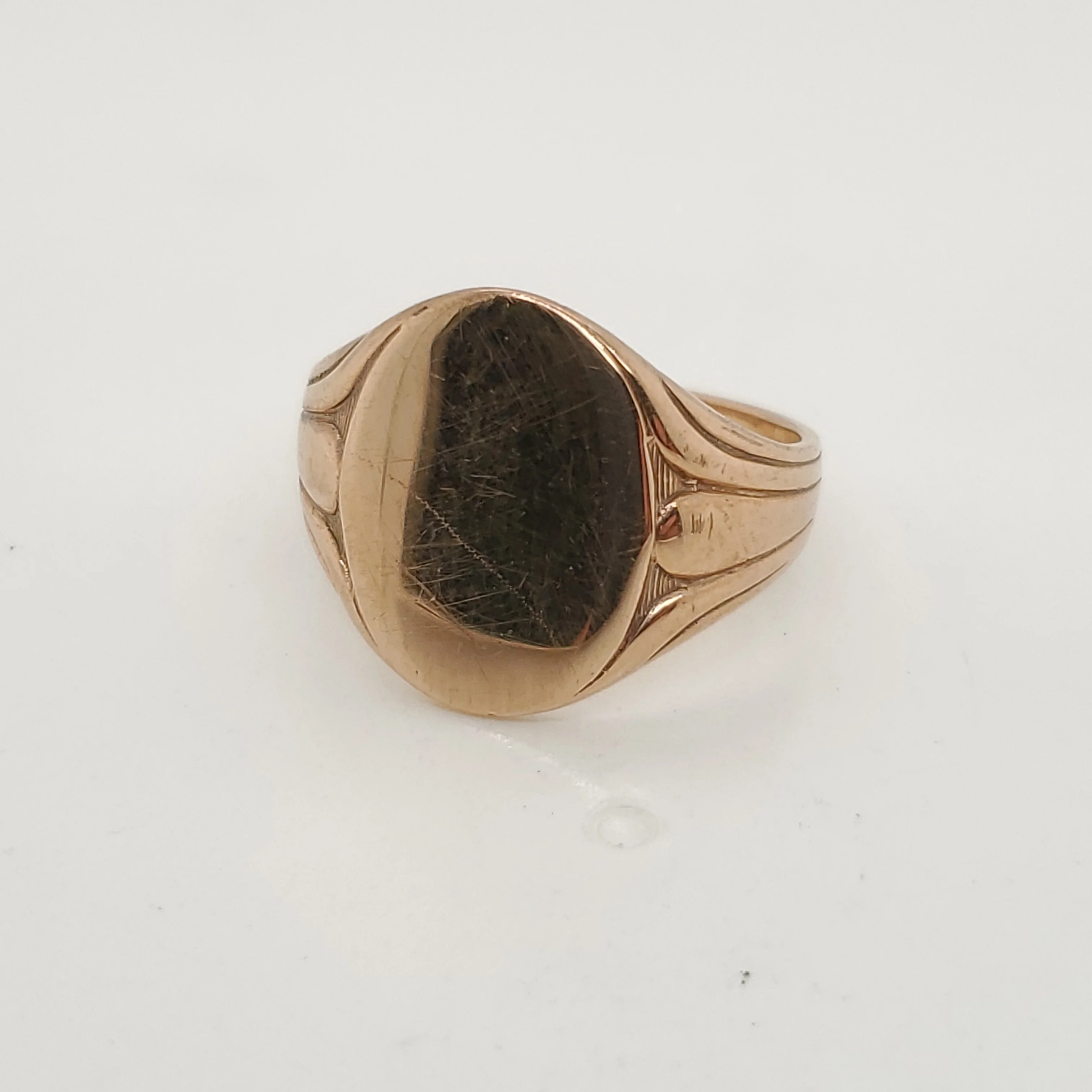 Antique Victorian 10kt Rose Gold Signet Ring
