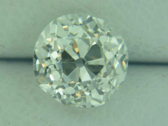 Art Deco 18kt white gold 1.20 carat round, european cut diamond solitaire engagement ring - Image 3