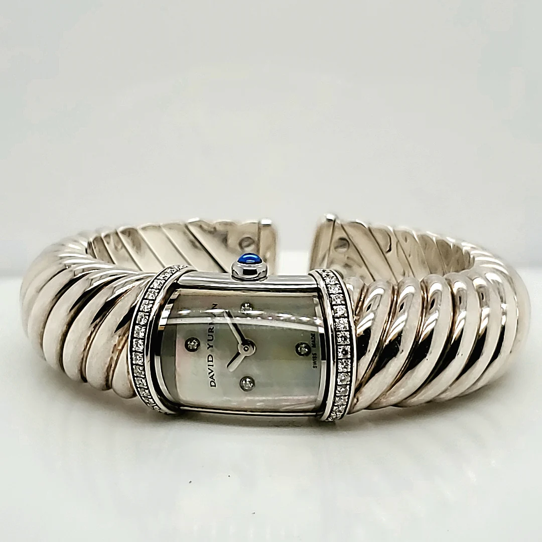 David Yurman Waverly Sterling Silver and Diamond Ladys Watch