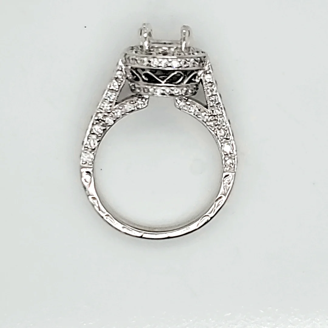 Natalie K 14Kt White Gold And Diamond Engagement Mounting - Image 2