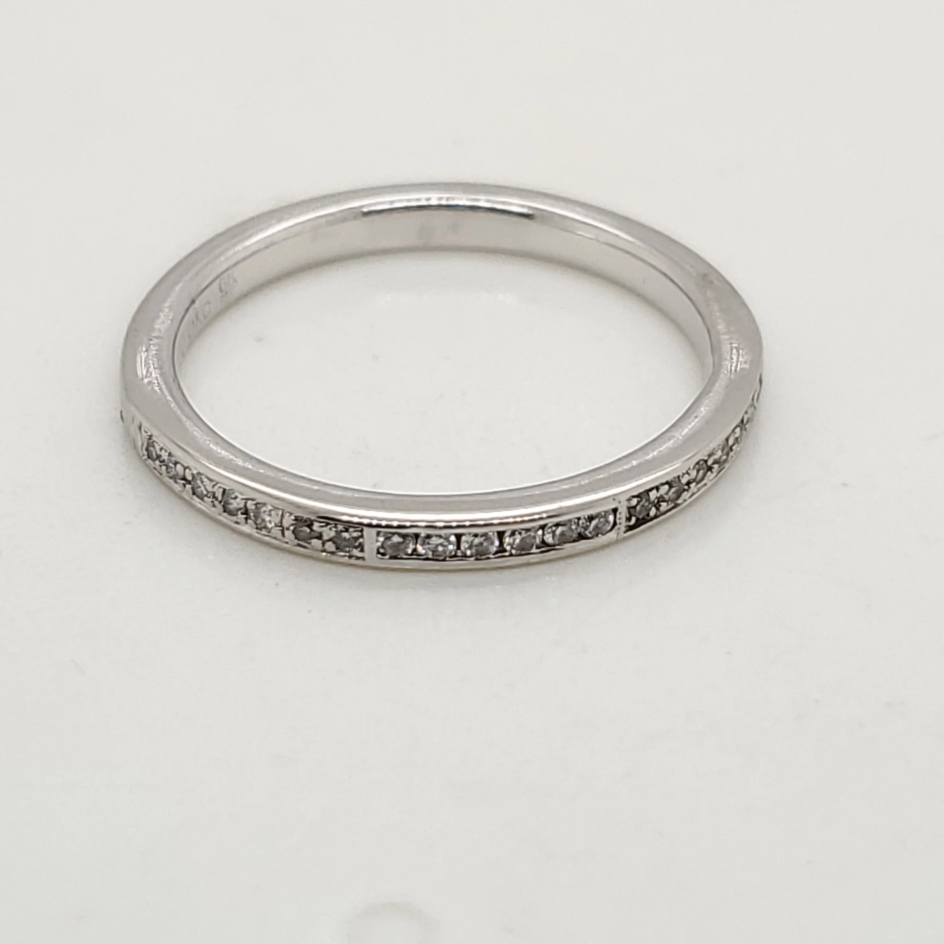 Platinum and Diamond Wedding Band
