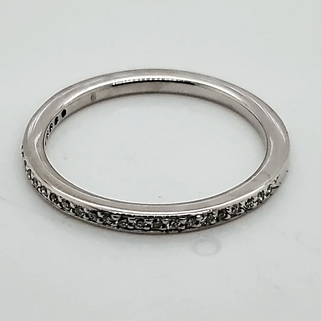 Platinum and Diamond Wedding Band