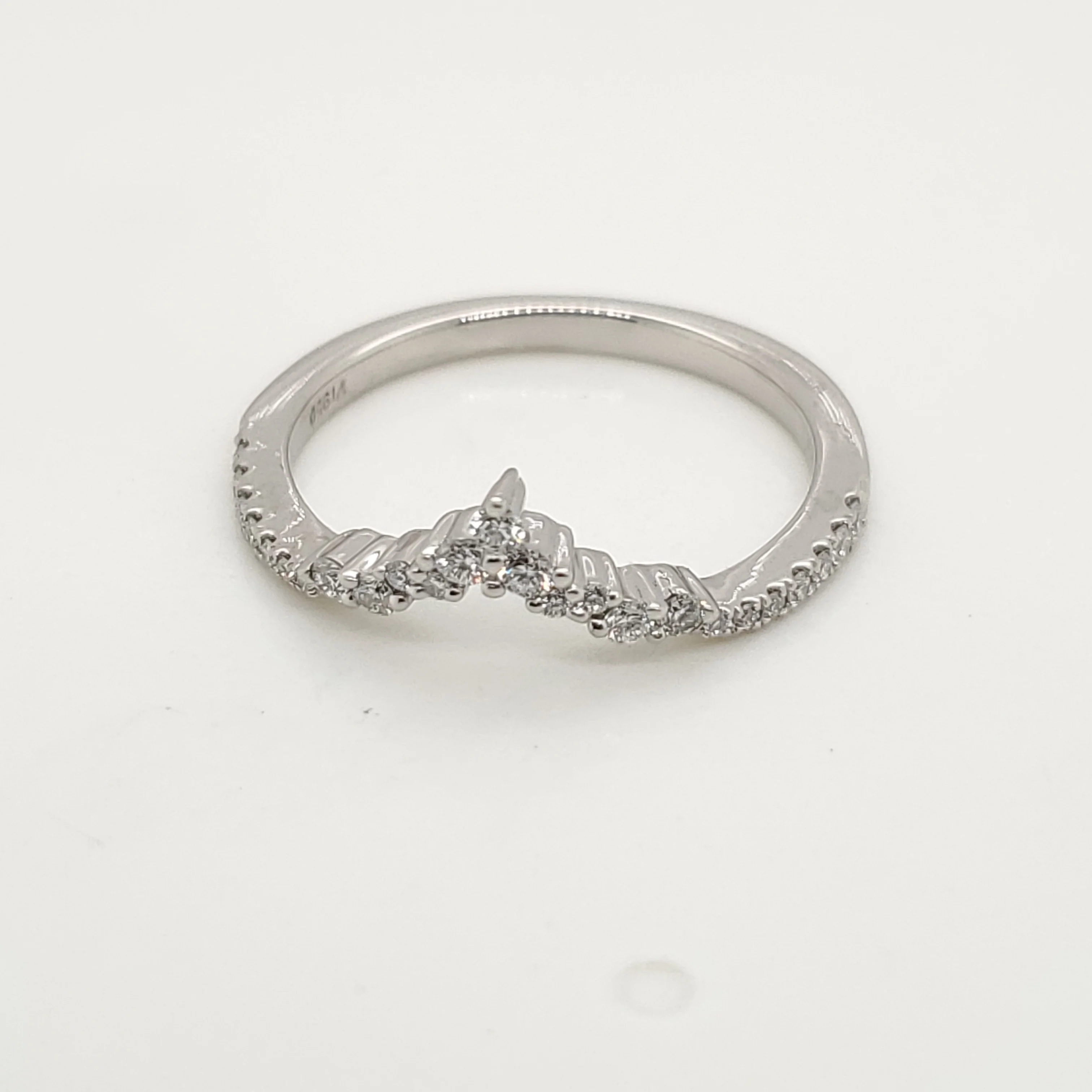 Platinum and Diamond Wedding Band