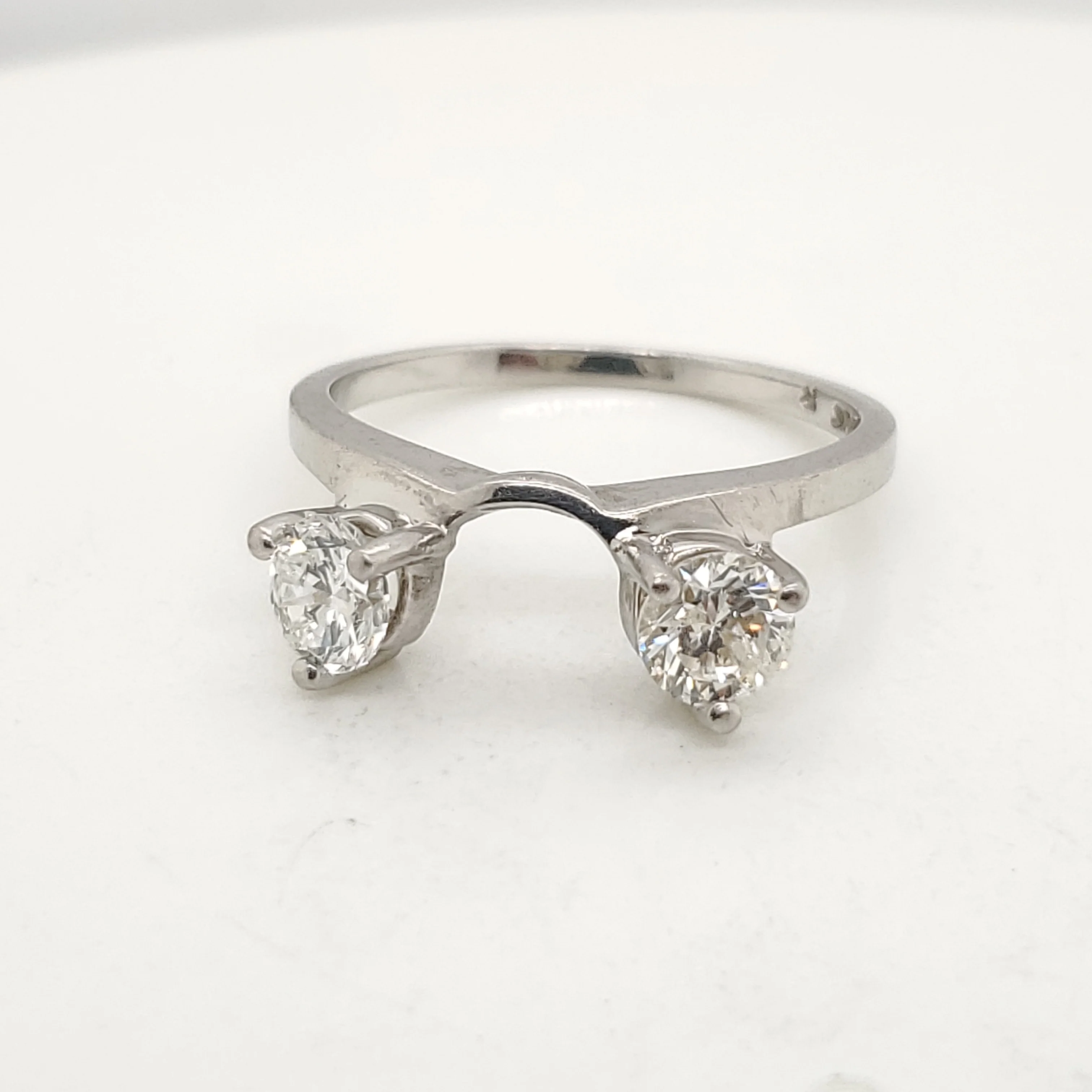 Platinum Two Diamond Ring Guard