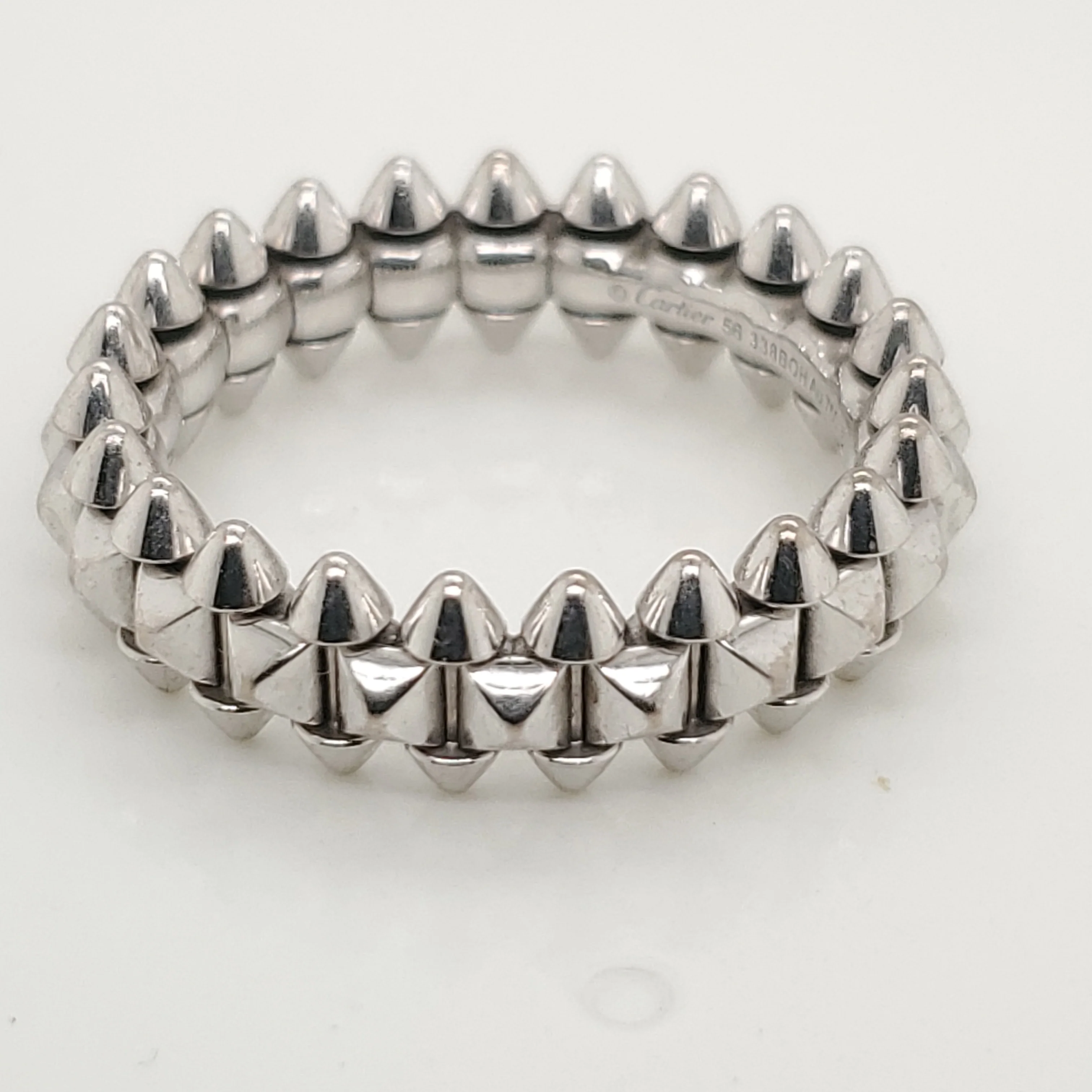 Pre-owned Cartier Clash De Cartier 18kt White Gold Ring