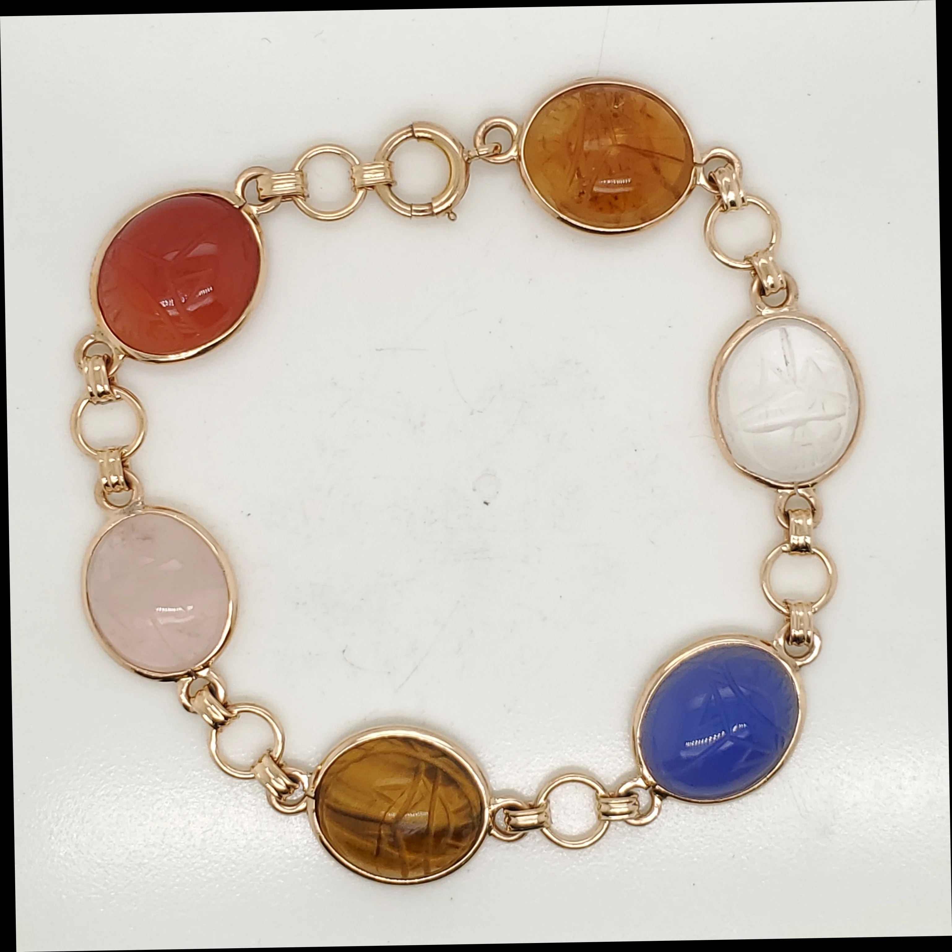 Vintage 14Kt Gold Scarab Bracelet