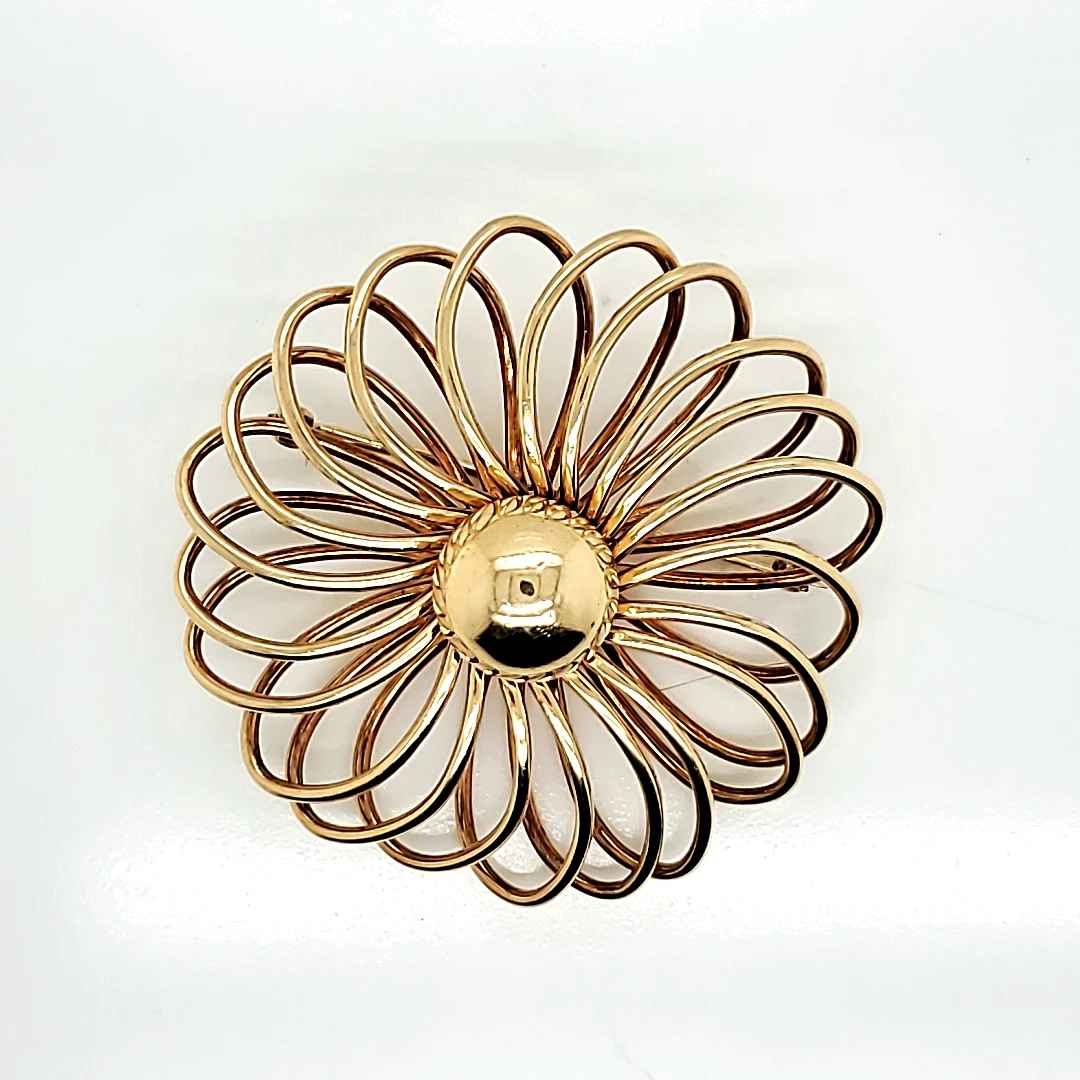 Vintage Cartier 14Kt Yellow Gold Brooch